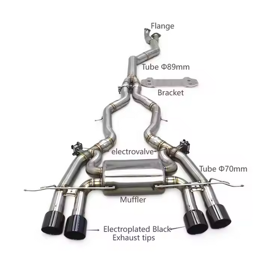 BMW G80 G82 G87 Catback Exhaust | S58 Euro Culture Midpipe System